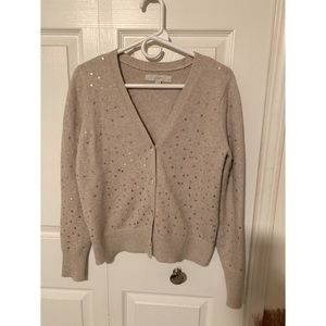 🌺Loft gold glitter star sweater🌺